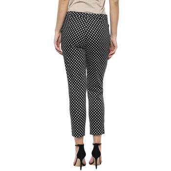 Black printed cotton trousers 2