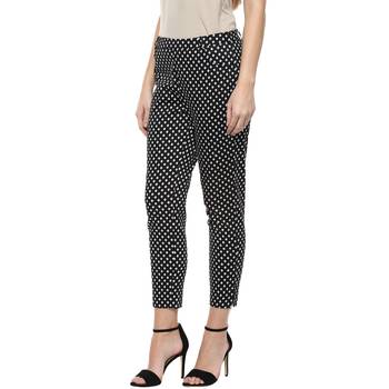 Black printed cotton trousers 4