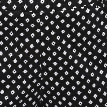 Black printed cotton trousers 5