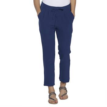 Blue printed cotton bottoms 1