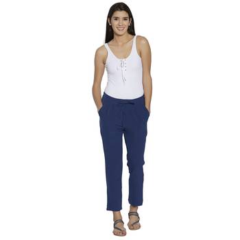 Blue printed cotton bottoms 4