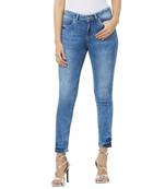 Blue printed cotton bottoms