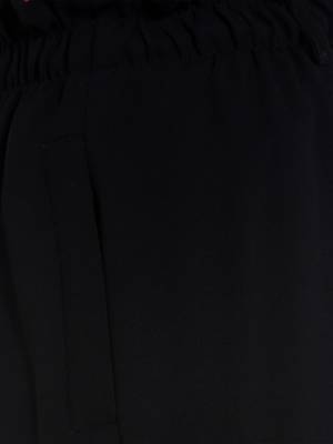 Black printed polyester bottoms 5