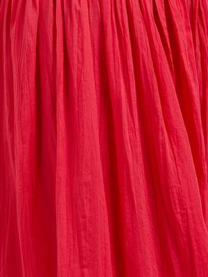 Pink printed cotton skirts 5
