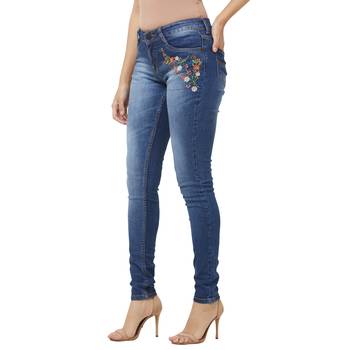 Blue printed cotton bottoms 3