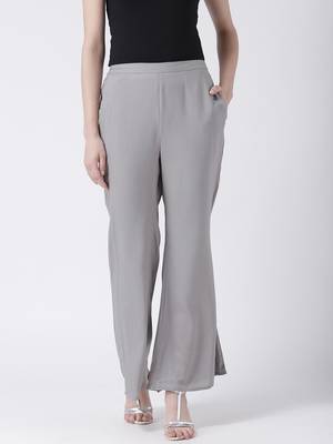 Grey printed viscose bottoms 2