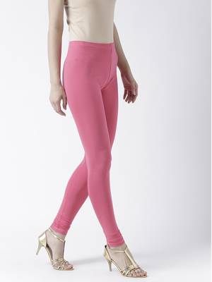 Pink printed cotton leggings 3