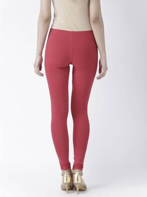 Red printed cotton leggings 2
