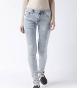 Blue printed cotton bottoms