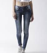 Blue printed cotton bottoms