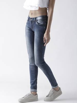 Blue printed cotton bottoms 4