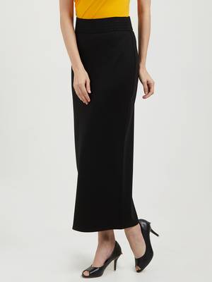Black printed rayon skirts 3