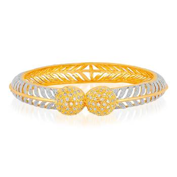 Gold Cubic Zirconia Bangles And Bracelets 2