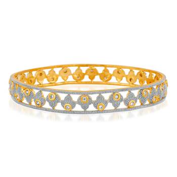 Gold Cubic Zirconia Bangles And Bracelets 2