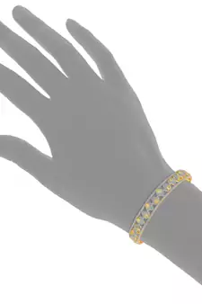 Gold Cubic Zirconia Bangles And Bracelets