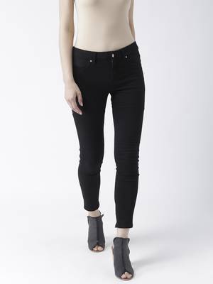 Black printed cotton bottoms 1