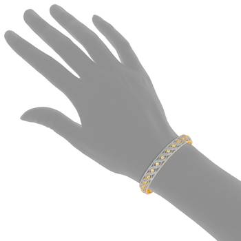 Gold Cubic Zirconia Bangles And Bracelets 3