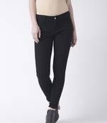 Black printed cotton bottoms