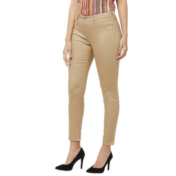 Beige printed cotton bottoms 2