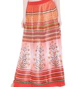Multicolor printed polyester skirts