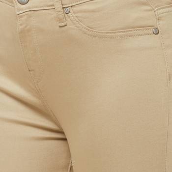 Beige printed cotton bottoms 4