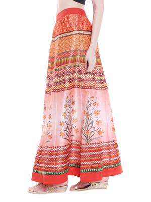Multicolor printed polyester skirts 3