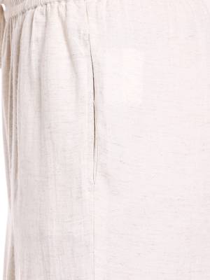 Beige printed viscose bottoms 5
