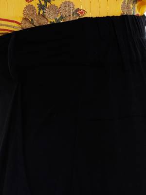Black printed viscose bottoms 5