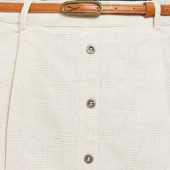 Beige printed cotton bottoms 4