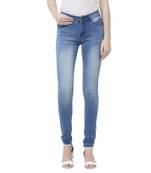 Blue printed cotton bottoms