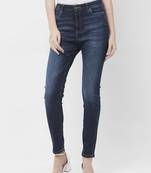 Blue printed cotton bottoms