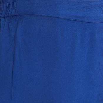 Blue printed viscose bottoms 5
