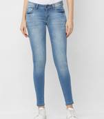 Blue printed cotton bottoms