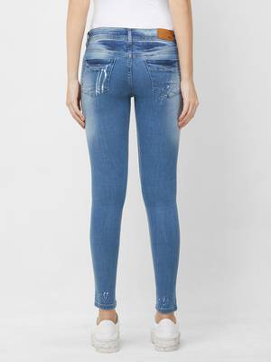 Blue printed cotton bottoms 2