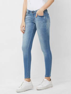 Blue printed cotton bottoms 4