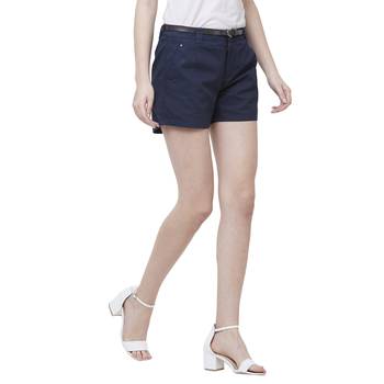 Blue printed viscose bottoms 2