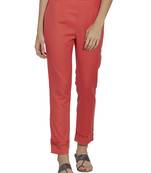 Orange printed cotton bottoms