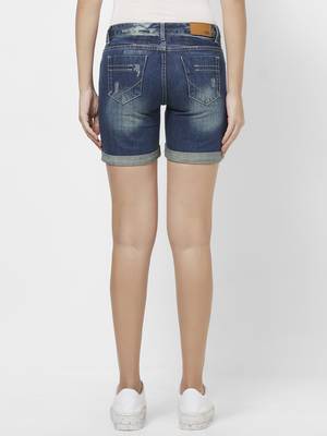 Blue printed viscose bottoms 2