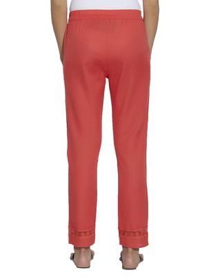 Orange printed cotton bottoms 2