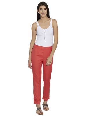 Orange printed cotton bottoms 4