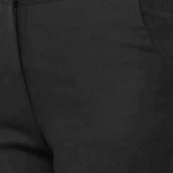 Black printed linen bottoms 5