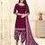 Purple Printed Crepe Salwar