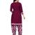 Purple Printed Crepe Salwar