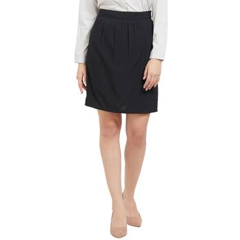 Black printed polyester skirts 1