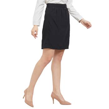 Black printed polyester skirts 2