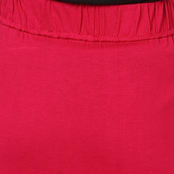 Pink printed viscose skirts 5