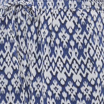 Blue printed polyester bottoms 5