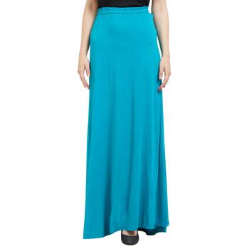 Blue printed viscose skirts 1