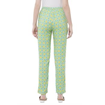 Blue printed viscose bottoms 4