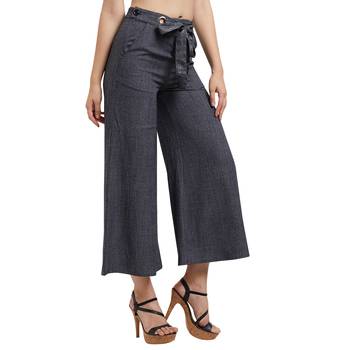 Grey printed viscose bottoms 2
